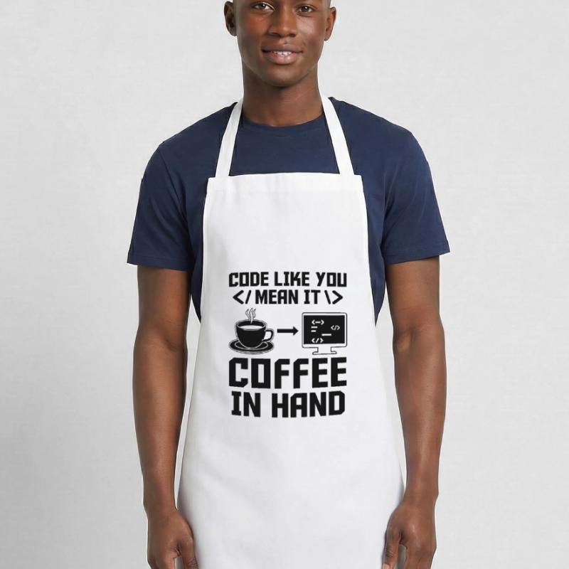 Café Codage Programmeur Codeur Développeur Nerd Coff Tablier de cuisine