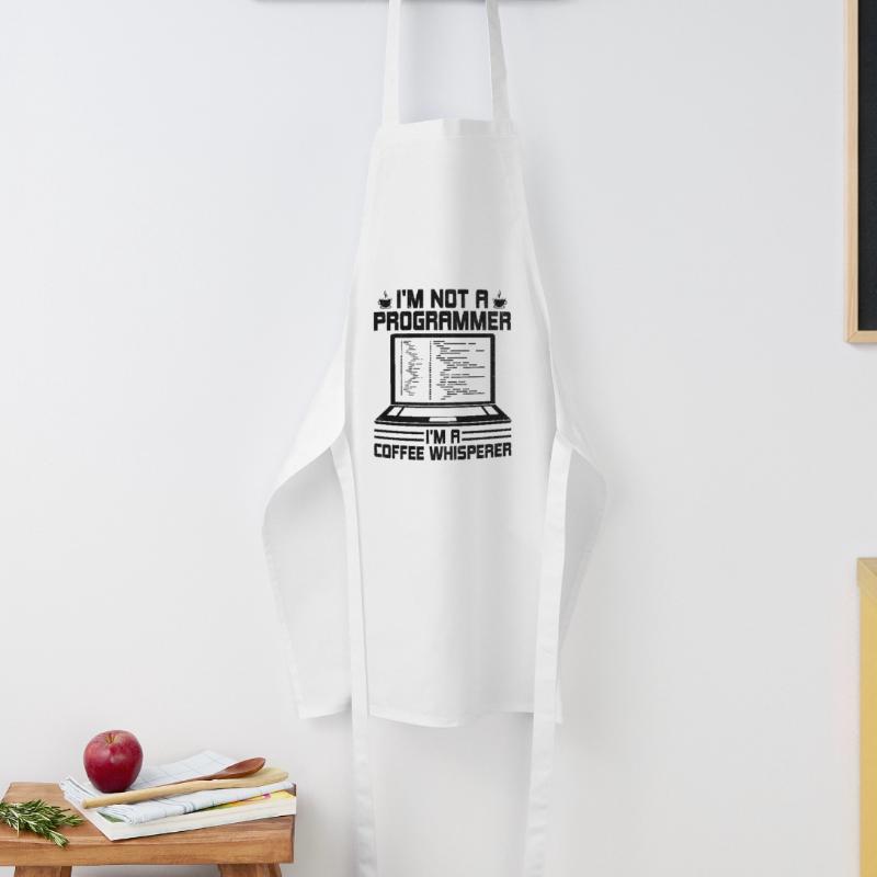Coffee Coding Programmer Coder Developer Nerd Coff Cooking Apron