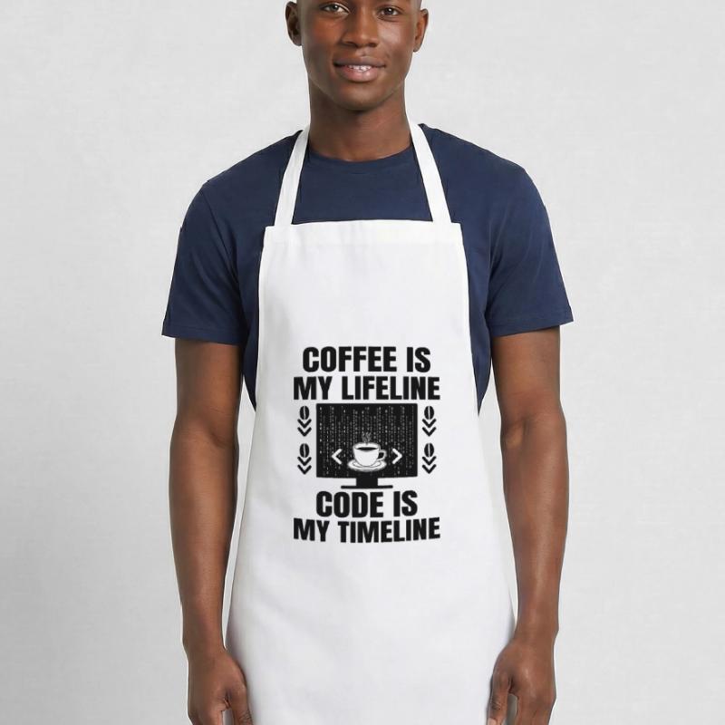 Café Codage Programmeur Codeur Développeur Nerd Coff Tablier de cuisine