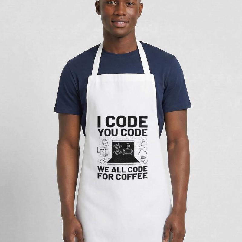 Café Codage Programmeur Codeur Développeur Nerd Coff Tablier de cuisine