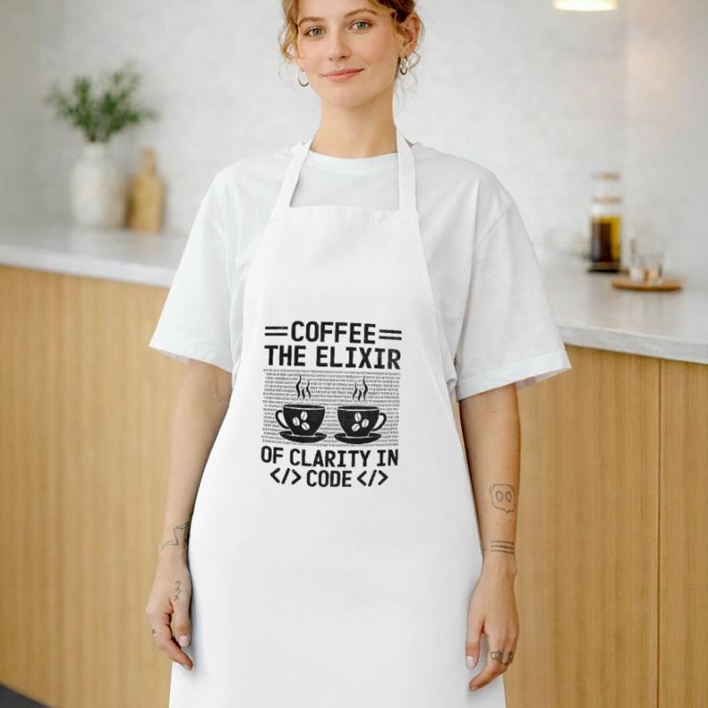 Café Codage Programmeur Codeur Développeur Nerd Coff Tablier de cuisine