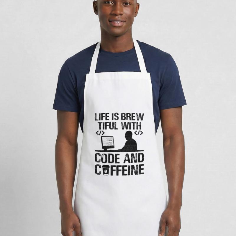 Café Codage Programmeur Codeur Développeur Nerd Coff Tablier de cuisine