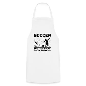 Footgolf Player Foot Golf Footgolfers Foot spielen - Kochschürze - Weiß - Vorne - AI Model Male 185 dark (185cm)