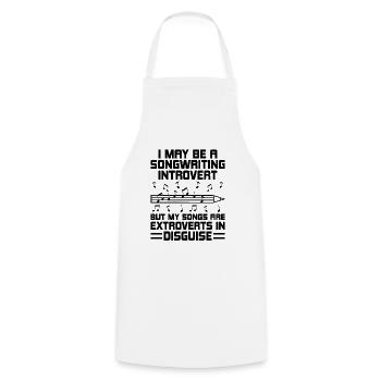 Musician Songwriter Singer Musician Music Music Pr - Cooking Apron - white - Front - AI Model Male 185 dark (185cm)