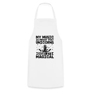 Musician Songwriter Singer Musician Music Music Pr - Cooking Apron - white - Front - AI Model Male 185 dark (185cm)