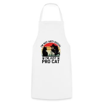 Chat Photographes Chat Amoureux Des Chats Photo - Tablier de cuisine - blanc - Devant - AI Model Male 185 dark (185cm)