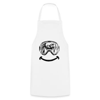 Ski Goggles Skier Skiing Winter Sports Skis - Cooking Apron - white - Front - AI Model Male 185 dark (185cm)