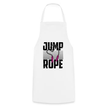 Jumping Rope Graphic Rope Jumping Rope Skipping Si - Kochschürze - Weiß - Vorne - AI Model Male 185 dark (185cm)