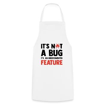 It's Not A Bug It's An Undocumented Feature Softwa - Kochschürze - Weiß - Vorne - AI Model Male 185 dark (185cm)