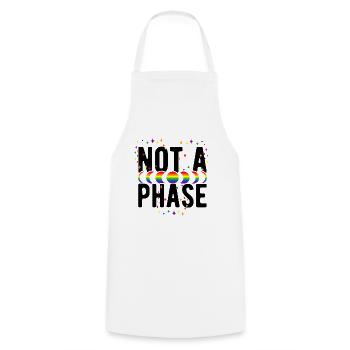 Not A Phase Gay Bisexual Pride Rainbow Lgbtq Diver - Kochschürze - Weiß - Vorne - AI Model Male 185 dark (185cm)