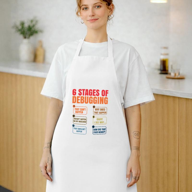6 Stages Of Debugging Coder Programmer Software De Kochschürze