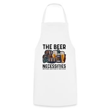 The Beer Necessities Mother Natures Recipes Homebr - Kochschürze - Weiß - Vorne - AI Model Male 185 dark (185cm)