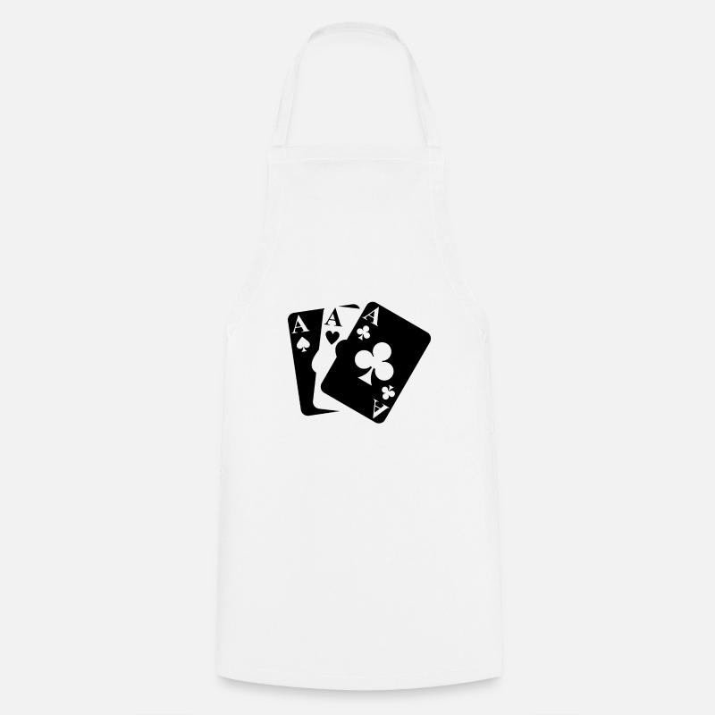 playing cards - Cooking Apron - white