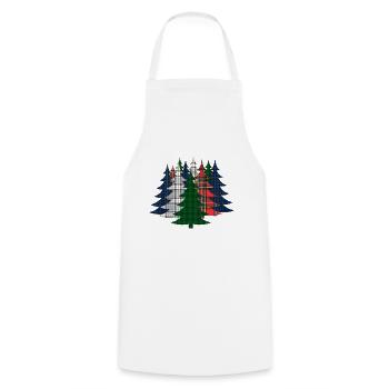 Christmas Tree - Cooking Apron - white - Front - AI Model Male 185 dark (185cm)