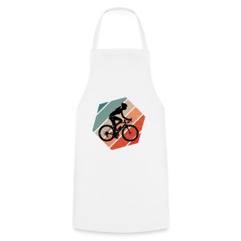 VTT Cycliste Vélo Vélo Femme - Tablier de cuisine - blanc - Devant - AI Model Male 185 dark (185cm)
