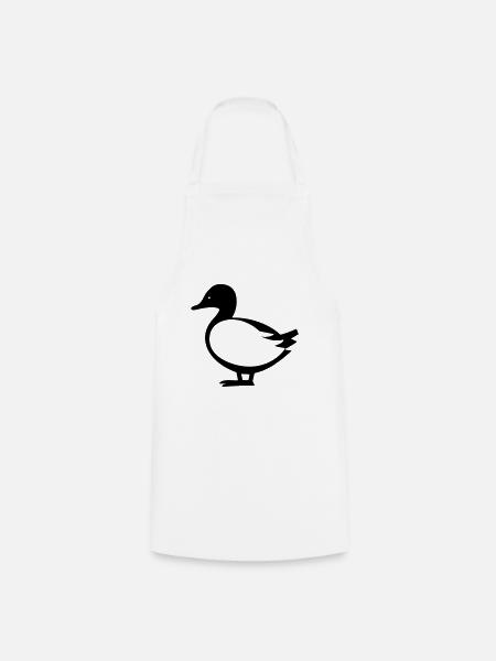 Ente - Kochschürze - Weiß