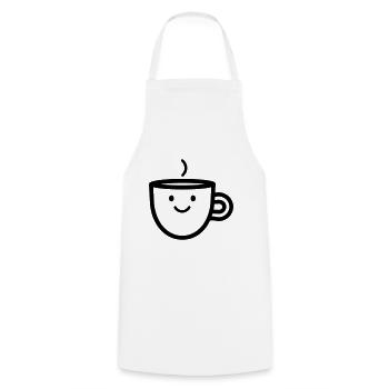 Mug de café - Tablier de cuisine - blanc - Devant - AI Model Male 185 dark (185cm)
