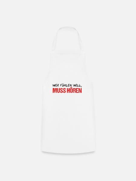 Musiker Shirt Lustige Sprüche Musikstil Geschenk - Kochschürze - Weiß