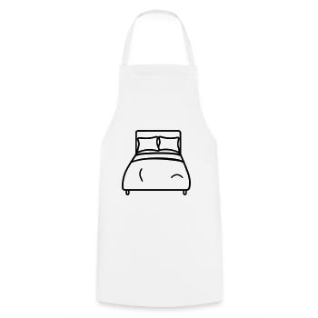lit - Tablier de cuisine - blanc - Devant - AI Model Male 185 dark (185cm)