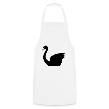 Cygne - Tablier de cuisine - blanc - Devant - AI Model Male 185 dark (185cm)