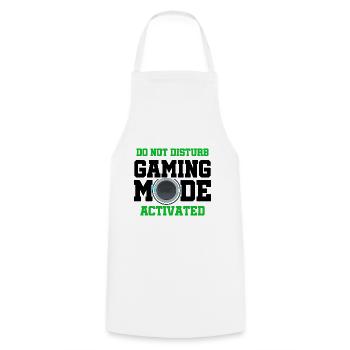 Do Not Disturb Gaming Mode Acitvated Video Game Pl - Kochschürze - Weiß - Vorne - AI Model Male 185 dark (185cm)
