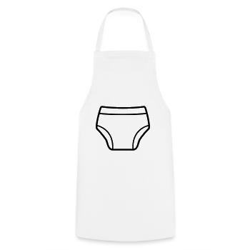 Layer - Cooking Apron - white - Front - AI Model Male 185 dark (185cm)