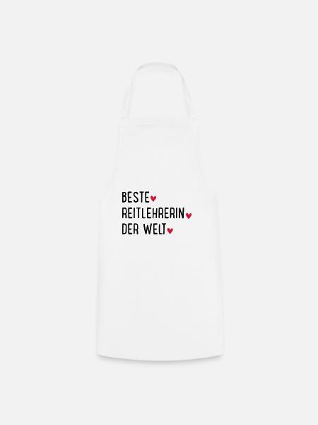 Beste Reitlehrerin der Welt - Kochschürze - Weiß