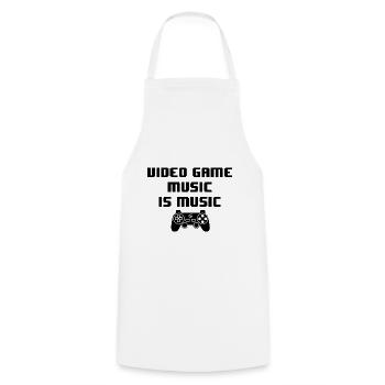Video Game Is Music Video Game Player Nerd Geek Pc - Kochschürze - Weiß - Vorne - AI Model Male 185 dark (185cm)