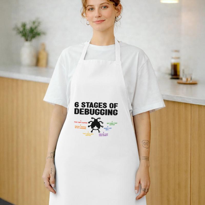 6 Stages Of Debugging Coder Programmer Software De Kochschürze