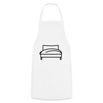 lit - Tablier de cuisine - blanc - Devant - AI Model Male 185 dark (185cm)