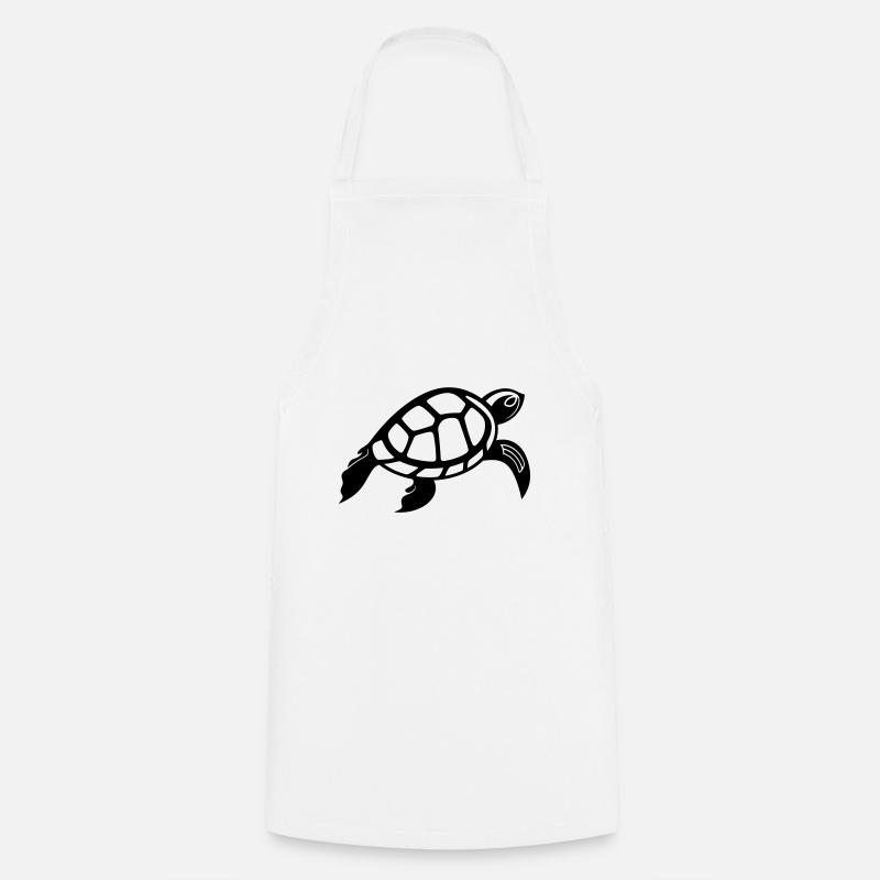 Tortue - Tablier de cuisine - blanc