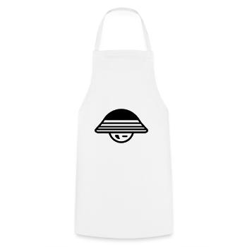 flying saucer - Cooking Apron - white - Front - AI Model Male 185 dark (185cm)