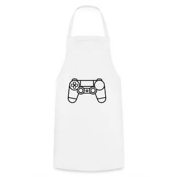 Video game controller - Cooking Apron - white - Front - AI Model Male 185 dark (185cm)