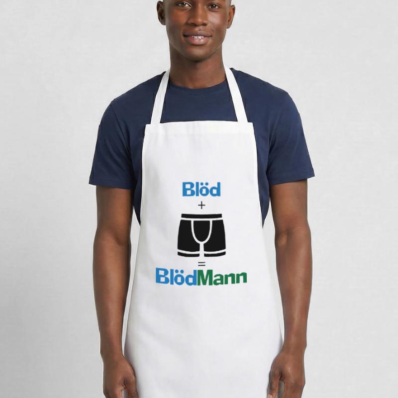 Blödmann Mann Idiot Geschenk provokant Spruch Idee Kochschürze