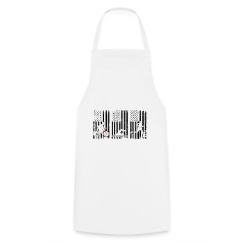 American Flag USA Triathlon Natation Vélo Course Triathle - Tablier de cuisine - blanc - Devant - AI Model Male 185 dark (185cm)