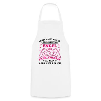 Fahrlehrerin Fahrschullehrerin Fun Spruch Geschenk - Kochschürze - Weiß - Vorne - AI Model Male 185 dark (185cm)