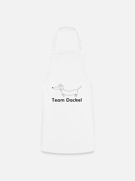 Équipe Teckel Contour Vecteur Teckel - Tablier de cuisine - blanc