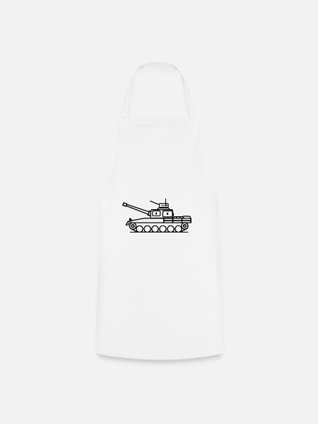 Panzer - Kochschürze - Weiß