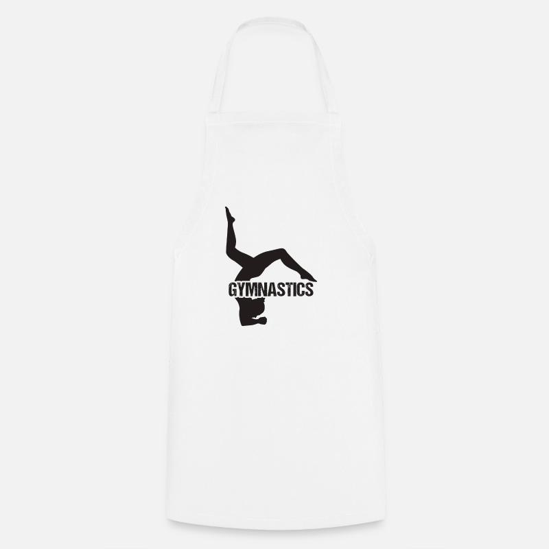 Acrobatics gymnastics - Cooking Apron - white