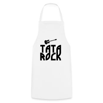 Tata rock - Cooking Apron - white - Front - AI Model Male 185 dark (185cm)
