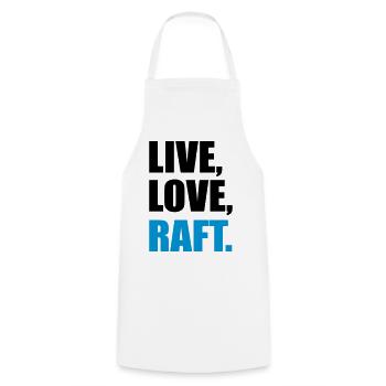 rafting - Cooking Apron - white - Front - AI Model Male 185 dark (185cm)