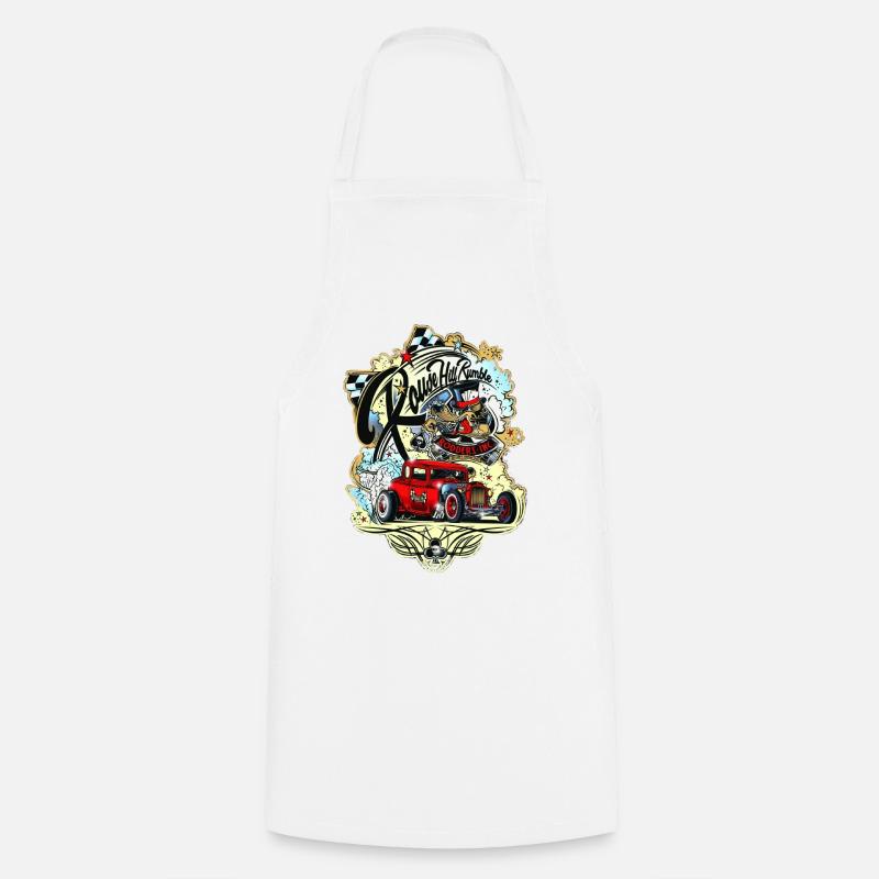 Hot rod - Tablier de cuisine - blanc