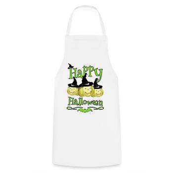 Halloween - Cooking Apron - white - Front - AI Model Male 185 dark (185cm)