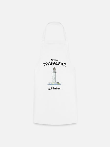 Leuchtturm Trafalgar, Andalusien, Spanien - Kochschürze - Weiß