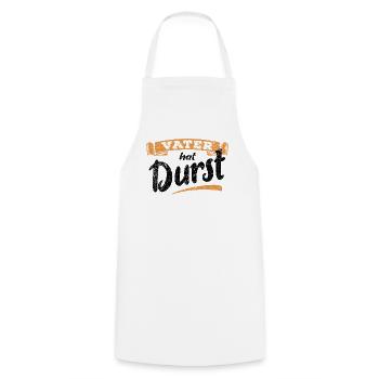 Vater hat Durst - Vatertag - Trinken - Männertag - Kochschürze - Weiß - Vorne - AI Model Male 185 dark (185cm)