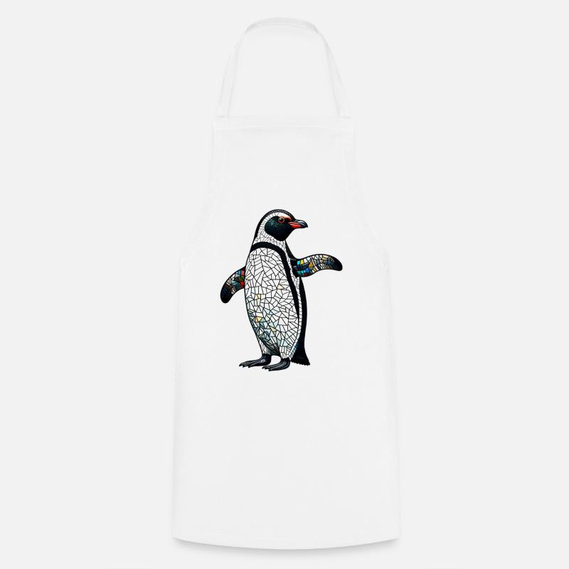 Pinguin - Kochschürze - Weiß