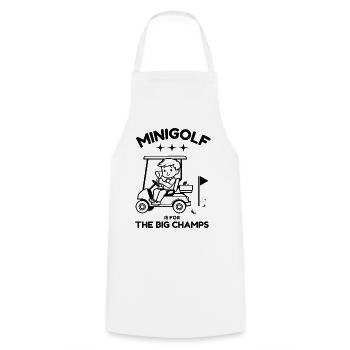 -golf pour enfants - Tablier de cuisine - blanc - Devant - AI Model Male 185 dark (185cm)