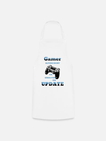 Gamer erhalten ein Update - Kochschürze - Weiß