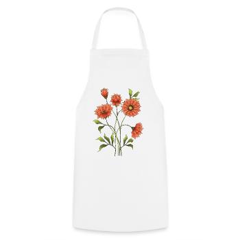 Fleur - Tablier de cuisine - blanc - Devant - AI Model Male 185 dark (185cm)