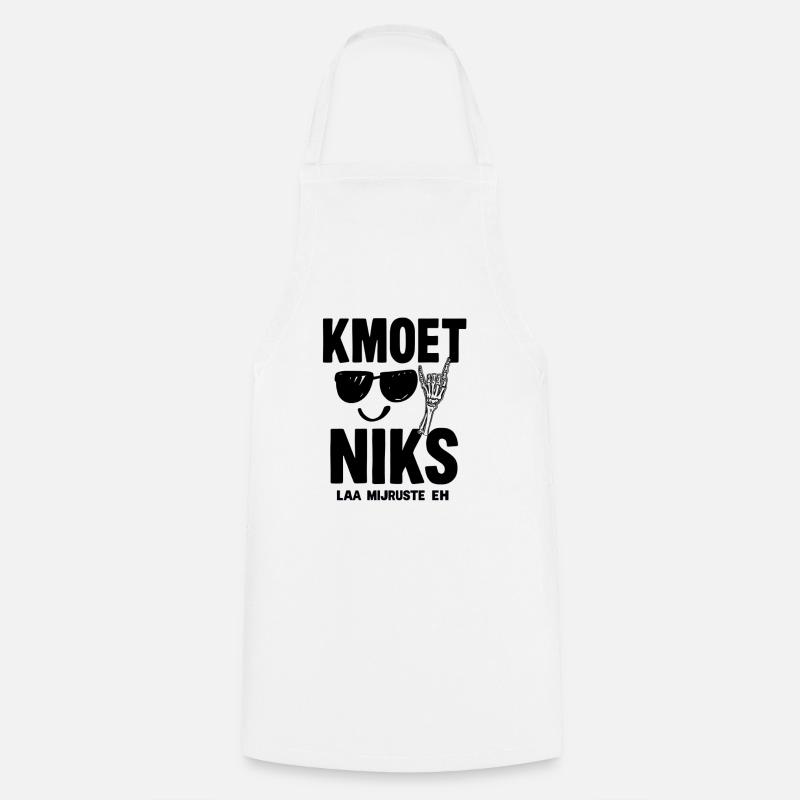 JUST DON'T HAVE TO DO ANYTHING — LAA MIJRUSTTE EH - Cooking Apron - white